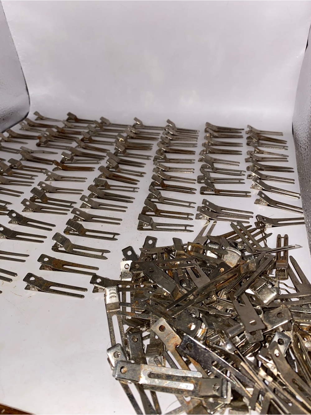 Lot of 180+ Vintage Metal Hair Clips